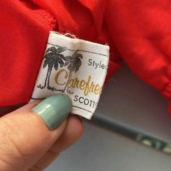 Vintage 70s Red, White, and Blue Patriotic Square Dance Skirt Set - Picture 6 of 11